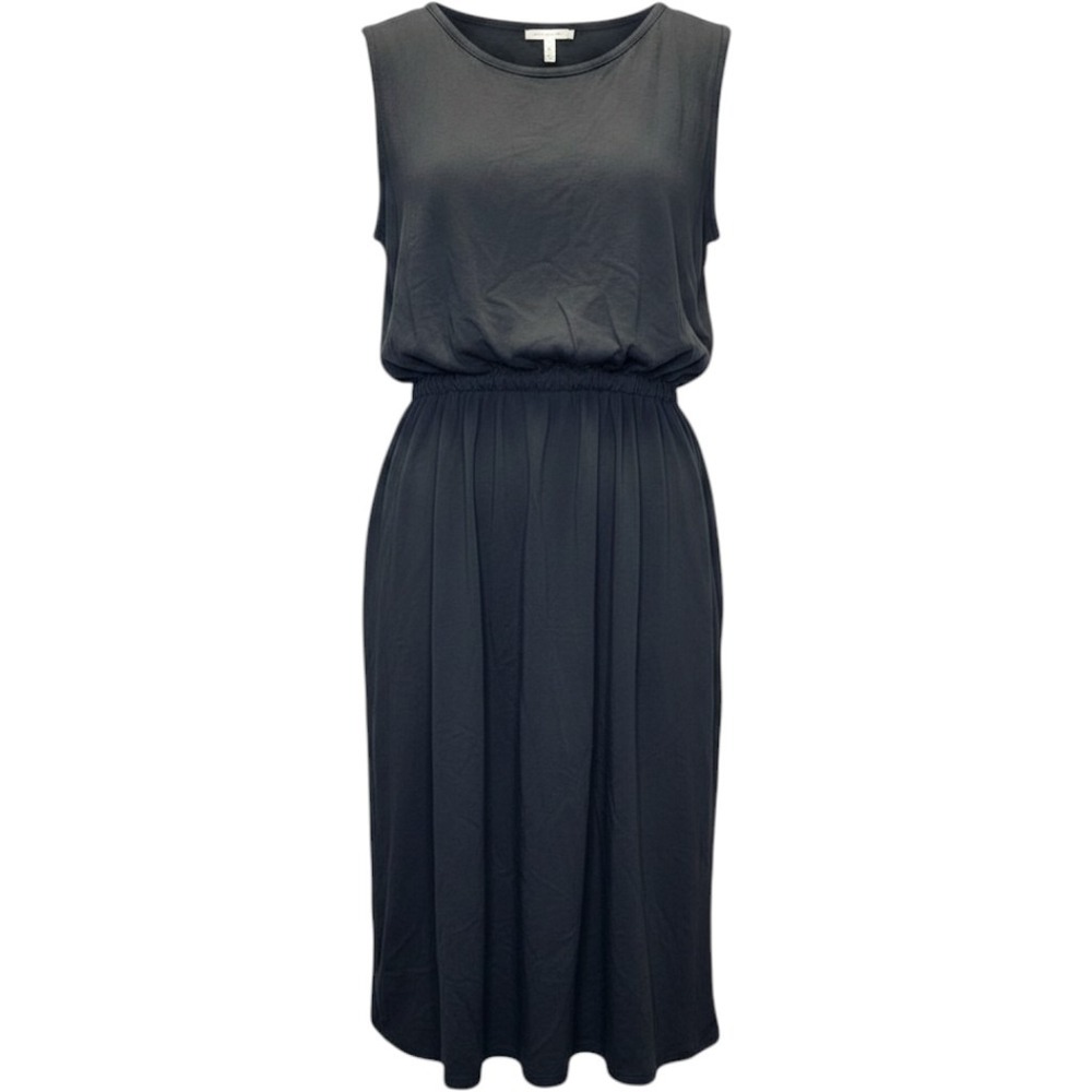 KEDEM SASSON Gray‎ DRESS OS Stretch Drape Ruched Asymmetrical Lagenlook Modern